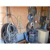 Image 1 : Lot of welding stingers, new airline, hose, 2- drums of hose & filing cabinet