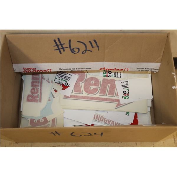 Box of truck body stickers