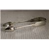 Image 1 : ENGLISH HALLMARKED SILVER SUGAR TONGS