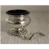 Image 1 : STERLING SILVER SALT HOLDER AND SPOON