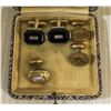Image 1 : CUFFLINKS IN BOX 2 SETS + 1