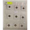 Image 1 : NINE US COINS