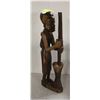 Image 1 : AFRICAN WOODEN SCULPTURE 15 INCHES