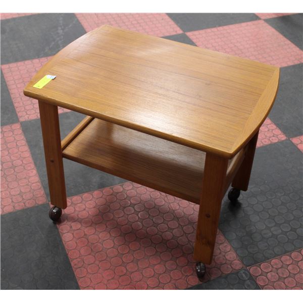 MID CENTURY MODERN DANISH TEA CART TEAK