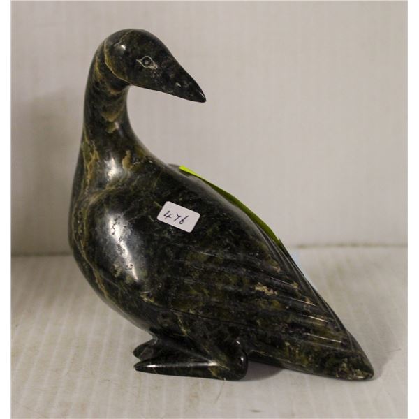 DUCK CARVING , SIGNED KELLIPACIK KIMIPIK