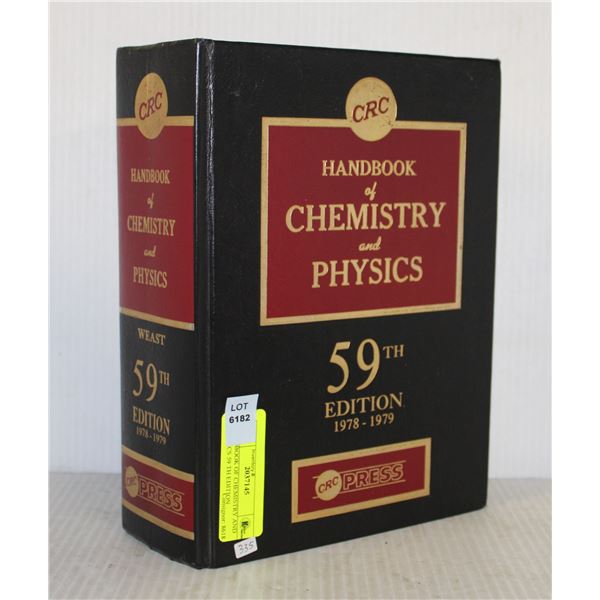 HANDBOOK OF CHEMISTRY AND PHYSICS 59 TH EDITION