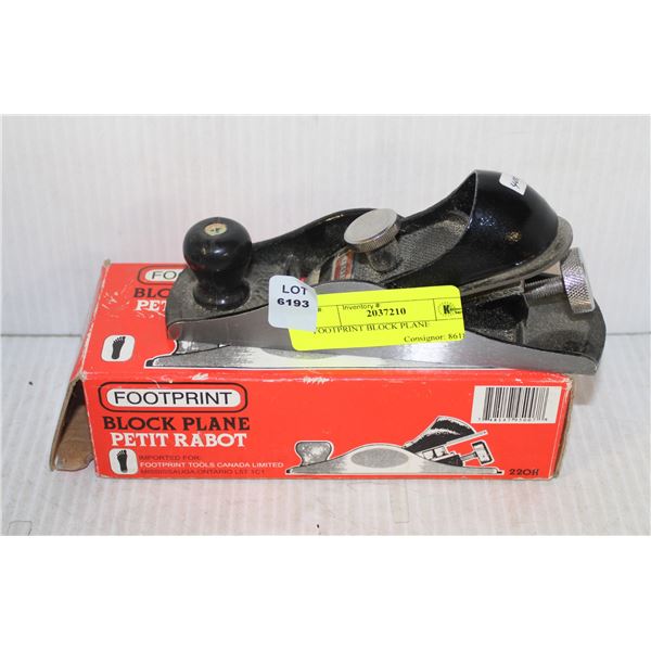 FOOTPRINT BLOCK PLANE