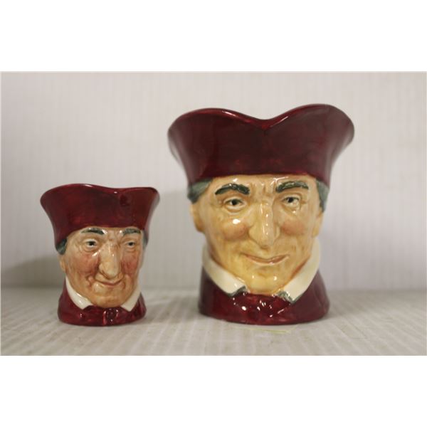 SET OF TWO ROYAL DOULTON TOBY JUGS
