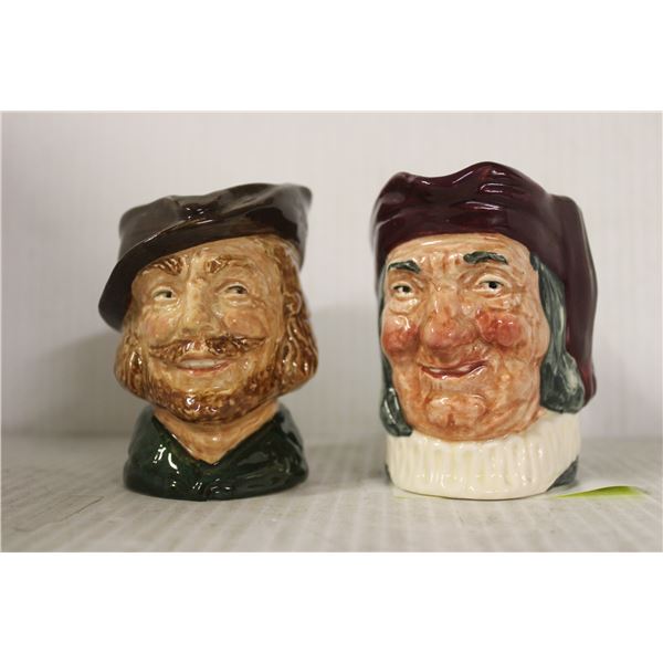 SET OF TWO ROYAL DOULTON TOBY JUGS