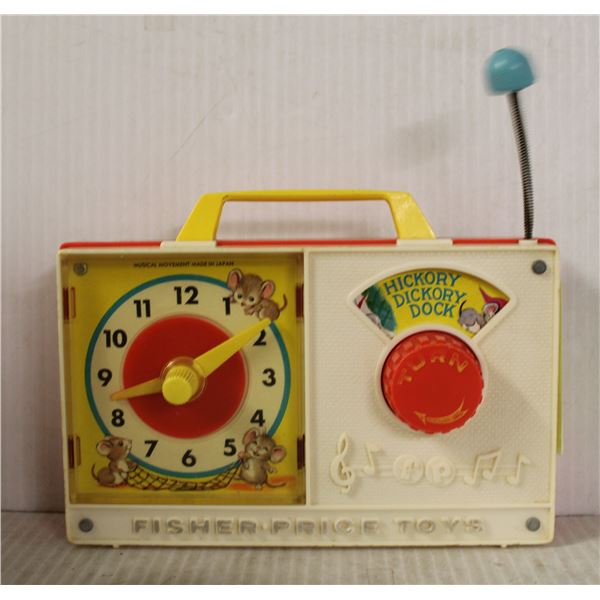 VINTAGE FISHER PRICE TOYS RADIO , WORKING