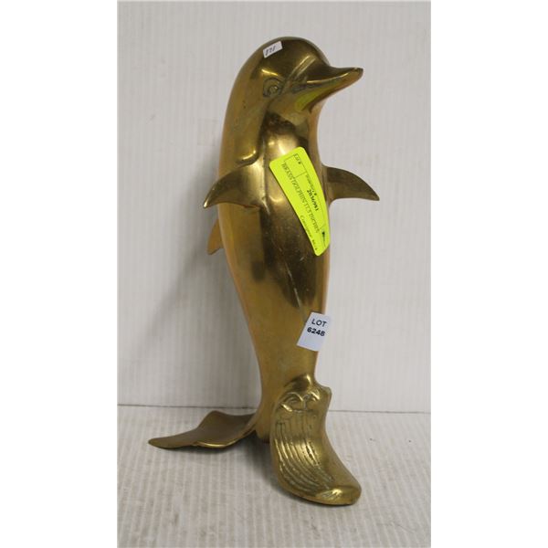 BRASS DOLPHIN 11,5 INCHES