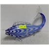 Image 1 : BLUE ART GLASS FISH 14 INCHES