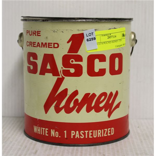 SASCO 8 POUND HONEY TIN