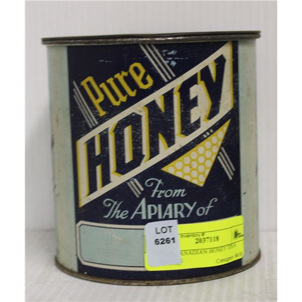 PURE CANADIAN HONEY TIN 8 POUNDS