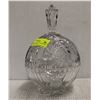 Image 1 : PINWHEEL CRYSTAL: CONTAINER WITH LID 10 IN TALL