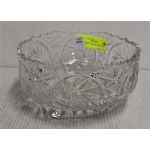 PINWHEEL CRYSTAL: BOWL 8.5 INCHES