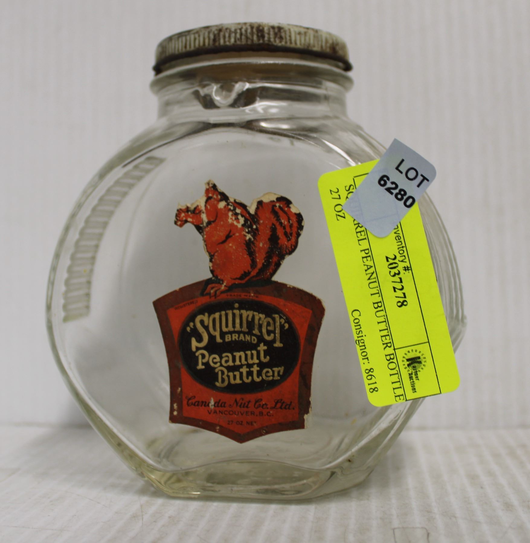 SQUIRREL PEANUT BUTTER BOTTLE 27 OZ