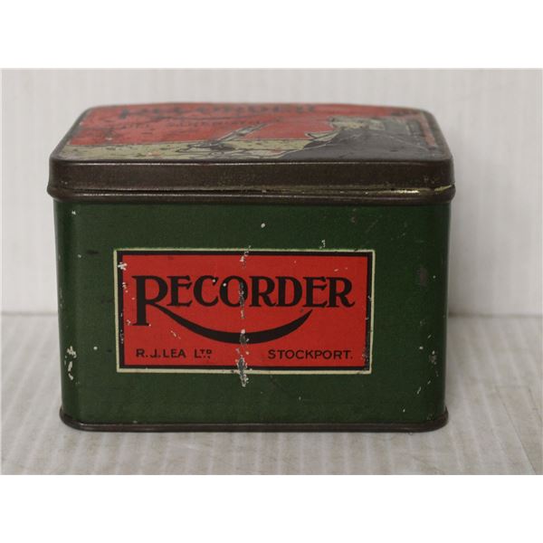 RECORDER FULL STRENGTH TOBACCO TIN