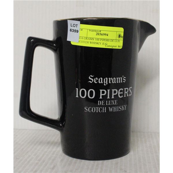 SEA GRAMS 100 PIPERS DE LUX SCOTCH WHISKY JUG