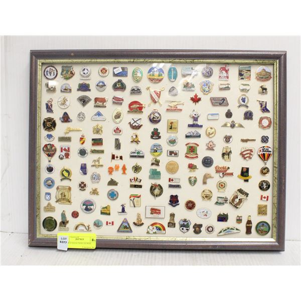 FRAMED SELECTION OF PINS