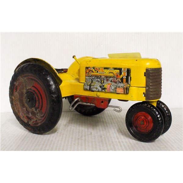 TOY METAL TRACTOR 11 INCHES PRESSED STEEL