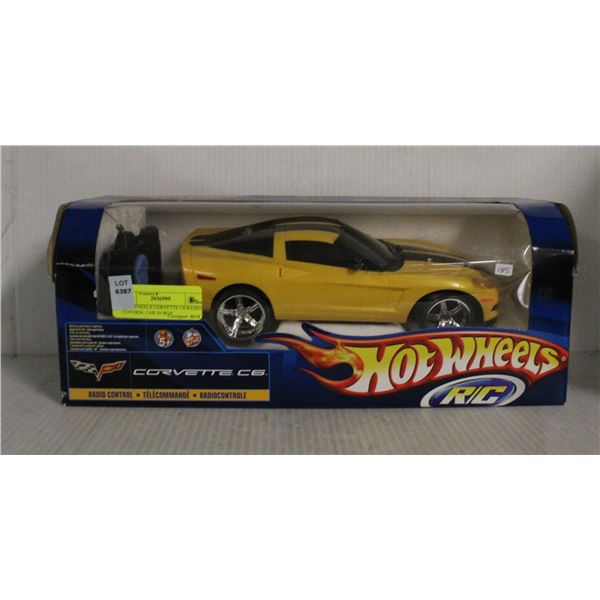 HOT WHEELS CORVETTE C6 RADIO CONTROL CAR IN BOX