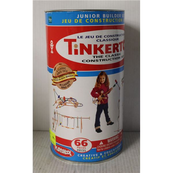 TINKER TOY CLASSIC CONSTRUCTION SET LARGE TIN