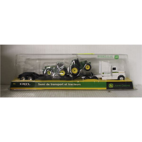 JOHN DEERE HAULER SEMI AND TRACTORS