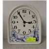 Image 1 : DUTCH SCENE PORCELAIN 8 DAY CLOCK FOR REPAIR