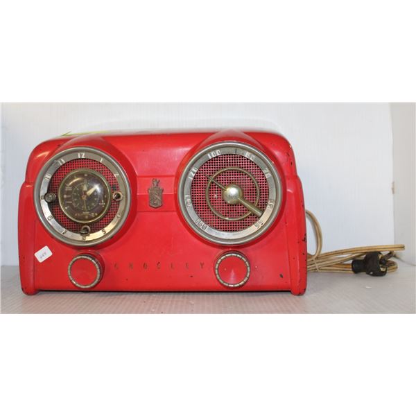 RED CROSLEY RADIO UNTESTED