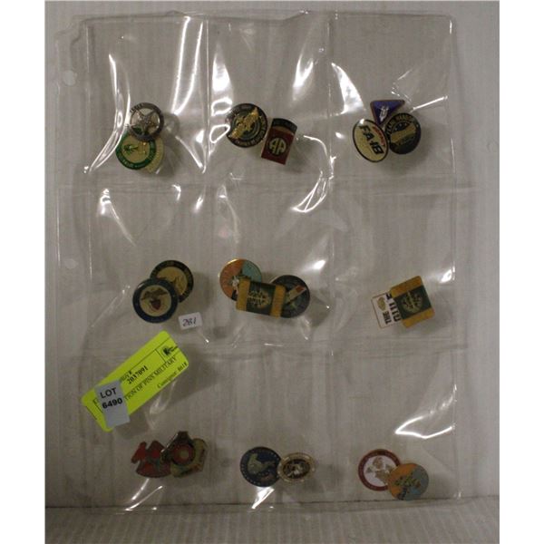 COLLECTION OF PINS MILITARY