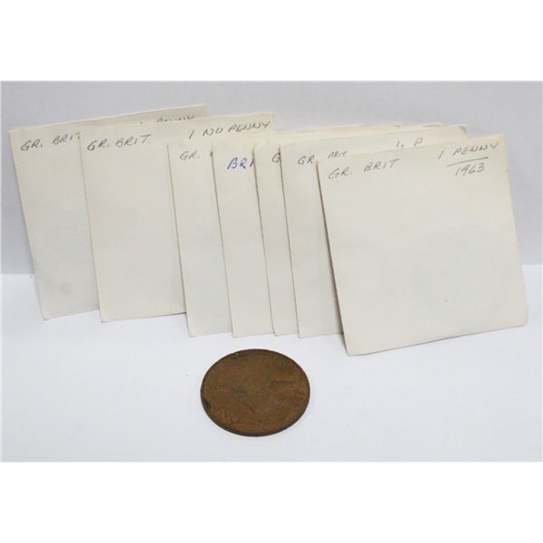 BUNDLE OF OLD GREAT BRITIAN CURRENCY 1/2 & 1