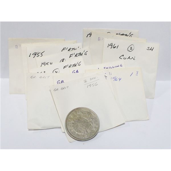 BUNDLE OF OLD ENGLISH FARTHING CURRENCY FROM