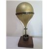 Image 2 : Qty 4 Metal & Wood Miniatures: Organ, Hot Air Balloon, Train & Pumpkin Carriage