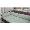 Image 2 : Solid Teak Lounger with Cushions (Has Been Disassembled)