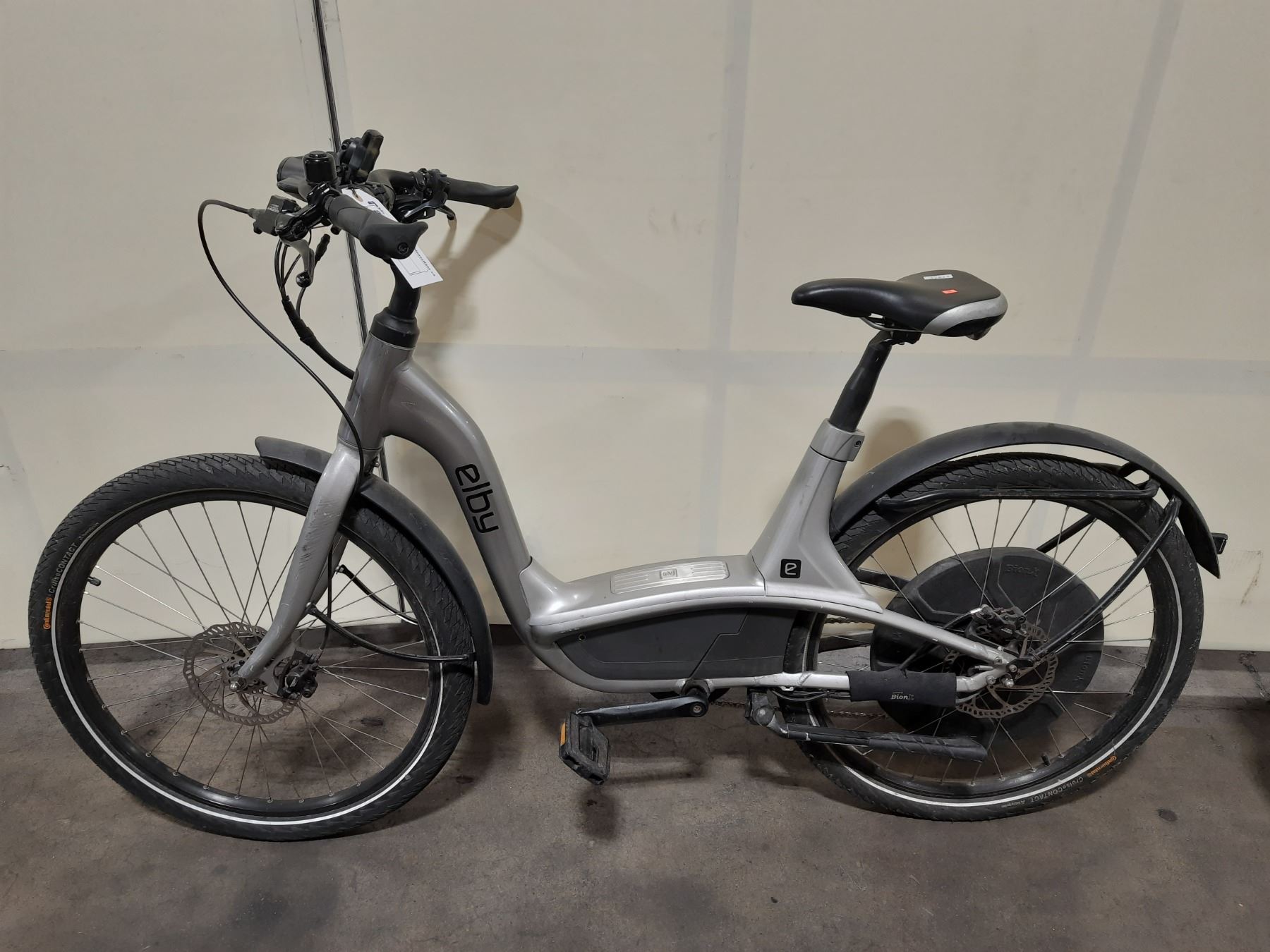 ELBY GREY 9 SPEED ELECTRIC BIKE WITH FULL DISC BRAKES (HAS BATTERY, NO ...