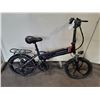 Image 2 : SAMEBIKE E-ONE BLACK 7 SPEED FRONT SUSPENSION FOLDABLE ELECTRIC BIKE WITH FULL DISC BRAKES