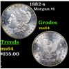 Image 1 : 1882-s Morgan Dollar $1 Grades Choice Unc