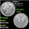 Image 1 : 1889-o Morgan Dollar $1 Grades Select Unc