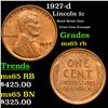 Image 1 : 1927-d Lincoln Cent 1c Grades GEM Unc RB