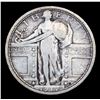 Image 2 : 1917-p Ty I Standing Liberty Quarter 25c Grades vg+