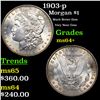 Image 1 : 1903-p Morgan Dollar $1 Grades Choice+ Unc
