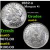 Image 1 : 1882-o Morgan Dollar $1 Grades Choice+ Unc