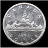 Image 3 : 1965 Small Beads, Pointed 5 Canadian Dollar $1 Grades Select Unc