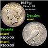 Image 1 : 1927-p Peace Dollar $1 Grades Select Unc
