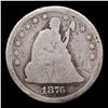 Image 2 : 1876-p Seated Liberty Quarter 25c Grades g, good