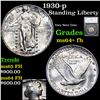 Image 1 : 1930-p Standing Liberty Quarter 25c Graded ms64+ fh By SEGS