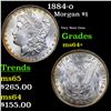 Image 1 : 1884-o Morgan Dollar $1 Grades Choice+ Unc