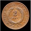 Image 3 : 1865 Two Cent Piece 2c Grades f+