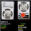 Image 1 : NGC 1885-o Morgan Dollar $1 Graded ms63 By NGC